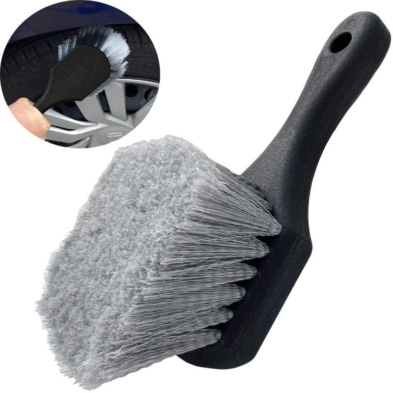 

Car Tire Wheel Rim Cleaning Brush Detailing Brushes Wash Towel Universal Wheel Tire Cleaning Tools Auto Accessories серый