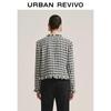 UR Women's Retro Houndstooth Raw Edge Jacket