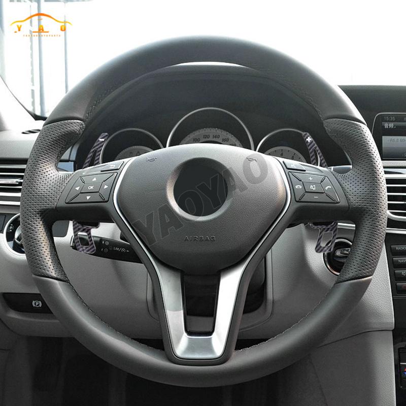 Shift Paddle Carbon Fiber Steering Wheel DSG For Mercedes Benz A B M E Class W176 W212 CLA GLA DSG Gear Shift Paddle