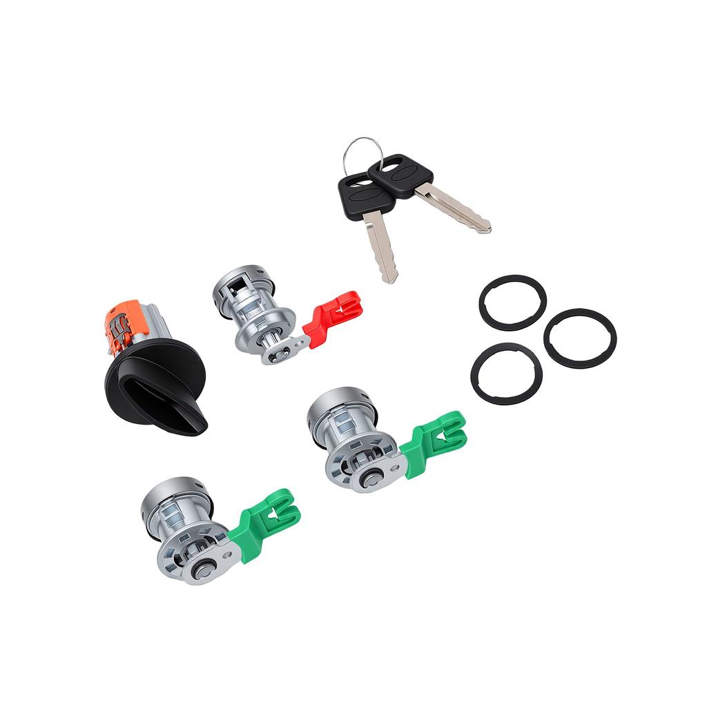 Ignition Switch Door Lock Cylinder Tailgate Lock Kit with Keys Replacement for Ford F 250 F 350 1998 2007 707624