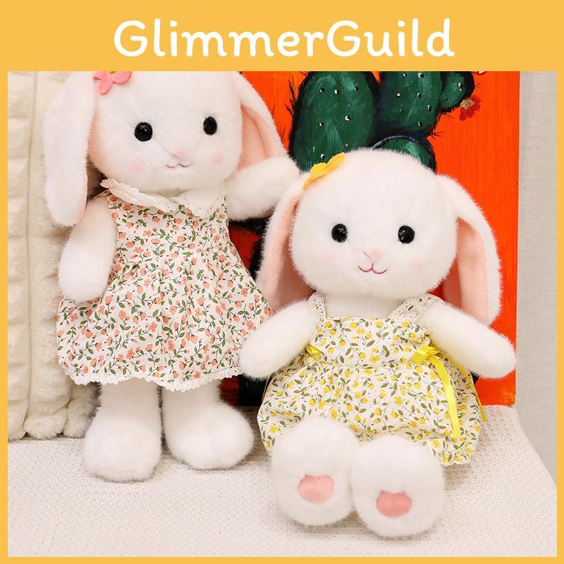 Dress Floral Colorful Emily Rabbit Plush Toy With Soft Pp Cotton Filling Children For