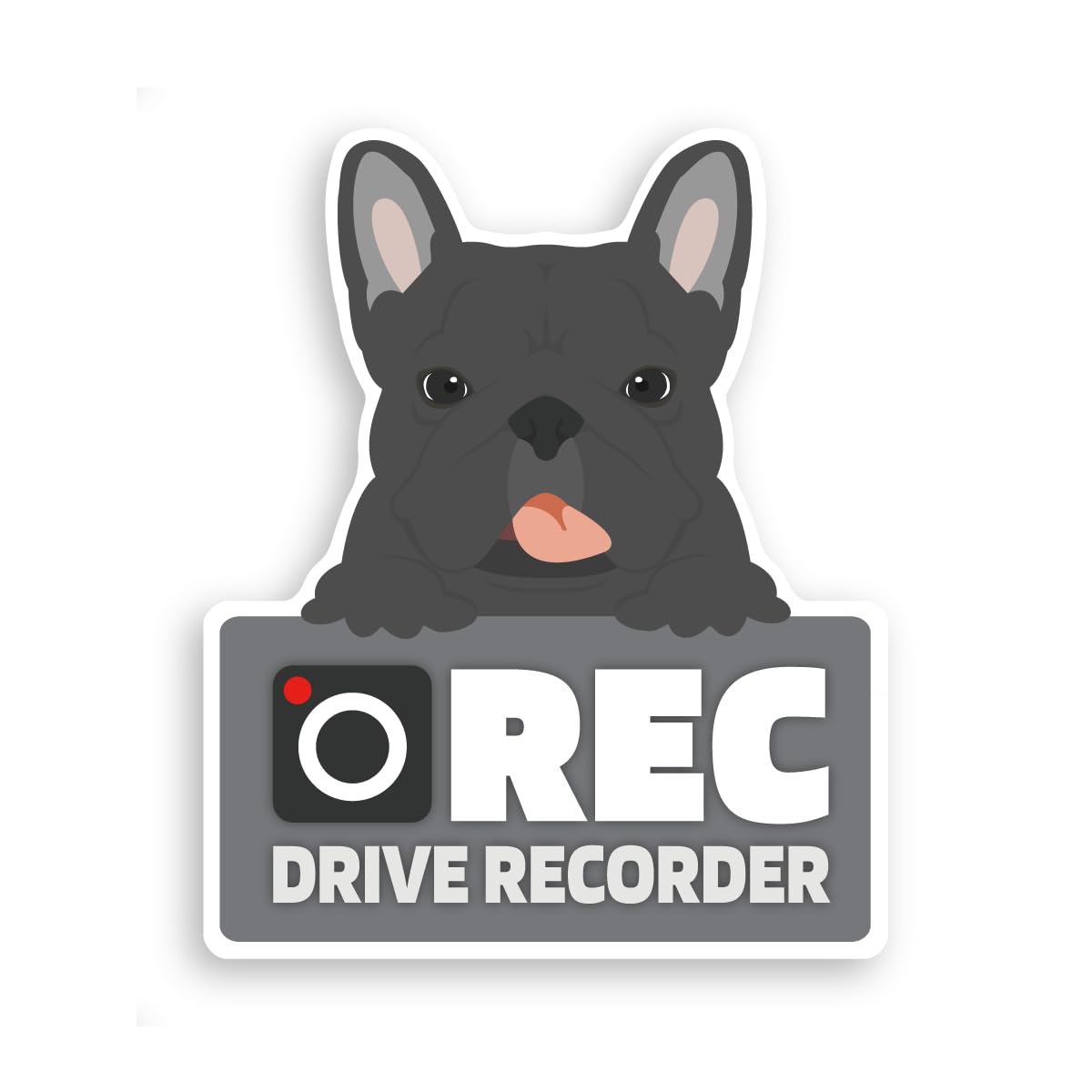 

Takasu Shoten Dash Recorder Recording Sticker Outdoor Sticker Outdoor Dog Car Waterproof (French Bulldog B)