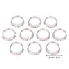 10Pcs G9 Lamp Holder Ring, M20 Lamp Shade Bracket Adapter Ring, Metal Lamp Shade Ring, G9 Lamp Shade Reduction Ring