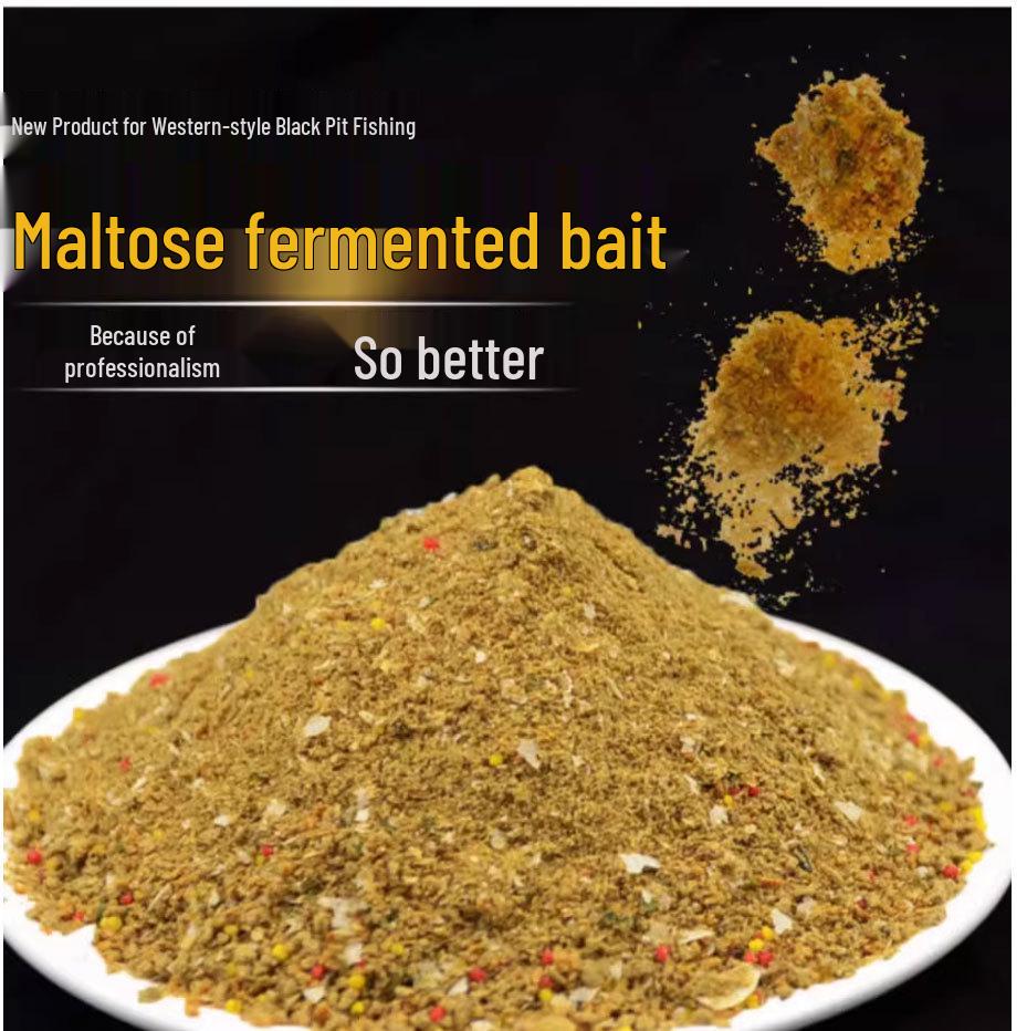 Western-Style Black Pit Carp Bait – Original Pond Fruit & Potato Flavor All-Kill Groundbait