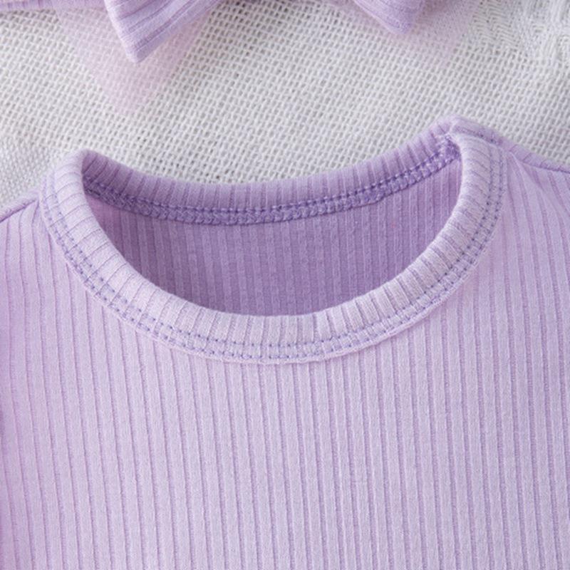 Infant Baby Flower-Embroidered Romper Mesh Dress with Headband
