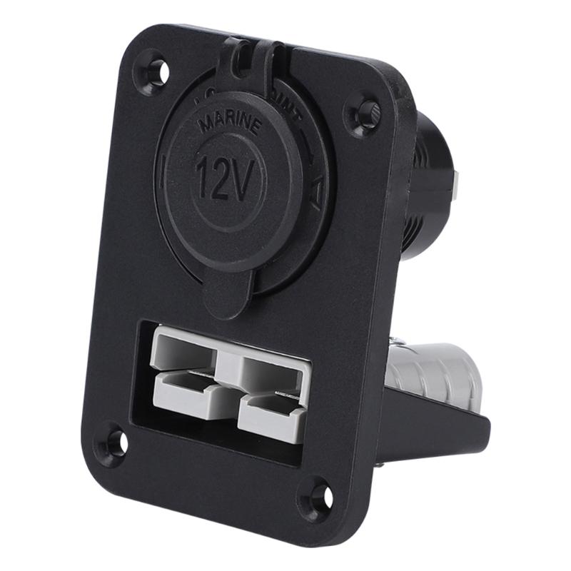 Flexible Installation 50A Suitable Adapter to Cigarettes Lighter & USB Socket ABS for Easy Setups in VehiclE