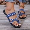 Mode 2024 EVA Ethno-Stil Bedruckte Hausschuhe Damen Bottom Schuhe Sommer Damen Anti-Rutsch Hausschuhe Flache Flip-Flops zapatos para mujeres