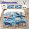Shorebird Shell Pattern Bedding uilt Set uilt Cover Pillowcase Home Decoration Birthday Gift (1 * duvet cover + 2 * pillowcase without core)