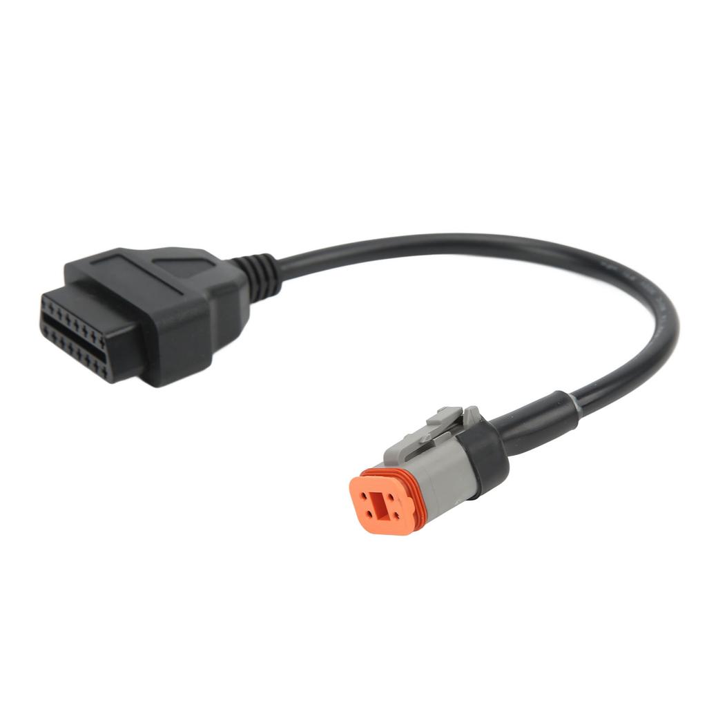 Motorcycle 4Pin To 16Pin OBD2 Diagnostic Cable Code Reader Convertor Scanner Adaptor 12?24V