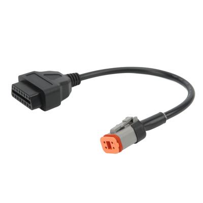 Motocyklový 4pinový na 16pinový diagnostický kabel OBD2 Čtečka kódů Konvertor Skener Adaptér 12?24V