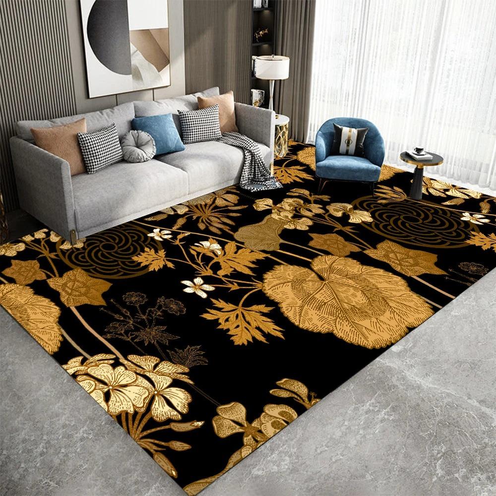 Flower Print Bedroom Floor Mats Decoration Home Living Room Floor Mats