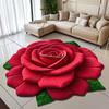 3D Floral Carpet, Water-absorbing and Anti-slip Floor MATS for Home Bathrooms, Kitchens and Toilets, Small Carpet for The Living Room