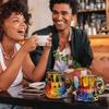 3D Coffee Mug Colorful Guitar Art Cup Novelty Painted Guitar Coffee Cup  Office