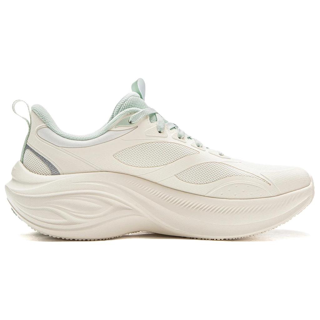 New LiNing Ride Waves V2 Slip Resistant Cushioning Abrasion Resistant Lightweight Low Top Running Shoes Women's Mist White ARSV104-3