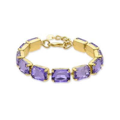 Bracelet - Luxenter - Ankek - Cristal violet - finition or jaune 18 carats - 20 cm + 3 cm de rallonge