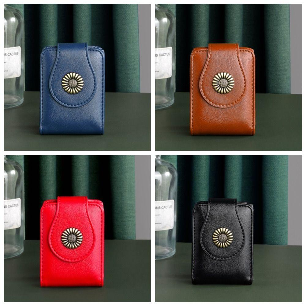 with Makeup Mirror Makeup Bag with Mirror PU Leather Portable Lipstick Organizer  Outdoor