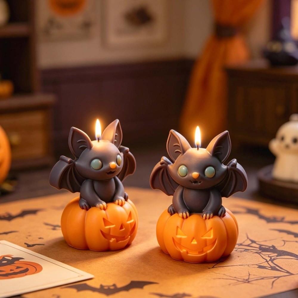 DIY Halloween Ornament Mold Multi-purpose Easy Release Candle Wax Mold Non-stick Heat-resistant Epoxy Resin Plaster Mold