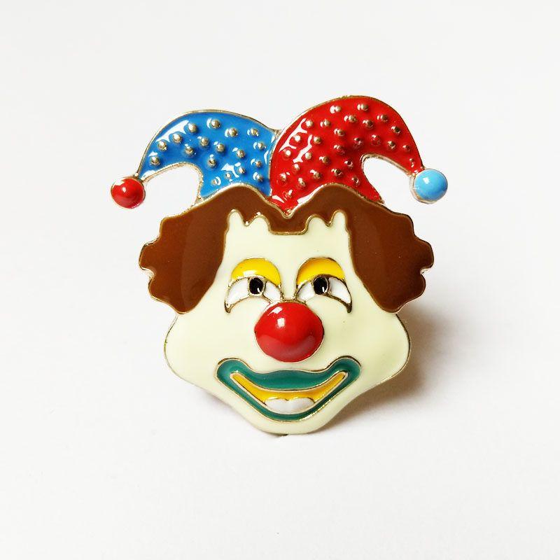 Hip Hop Funny Face Clown Diameter Enamel Floral Clown Ring
