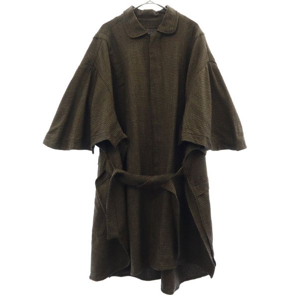 

T.MICHAEL Overall handle Wool coat 48 Brown Men s Used