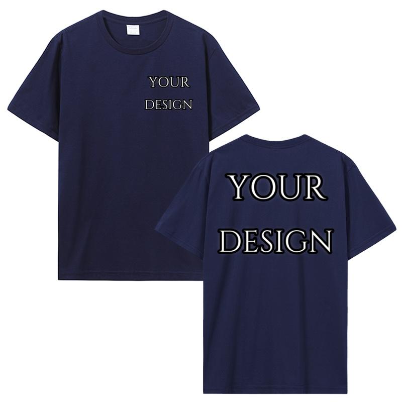 Custom T Shirt Make Your Design Logo Text Print Tshirt Personalized Gift Customized Front And Back Logo Text Photos Tees Tops