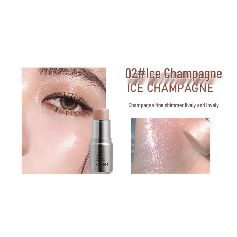 Хайлайтер-стик KAXIER Water Glow: Осветляющий крем-румяна для глаз и контура, Стойкие