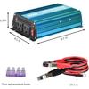 DC 12V to AC120V Pure Sine Wave Power Inverter 600W with Dual sockets Output and DC 5V 2Amp USB Output. Ideal for Most Small Power appliances. (600W)