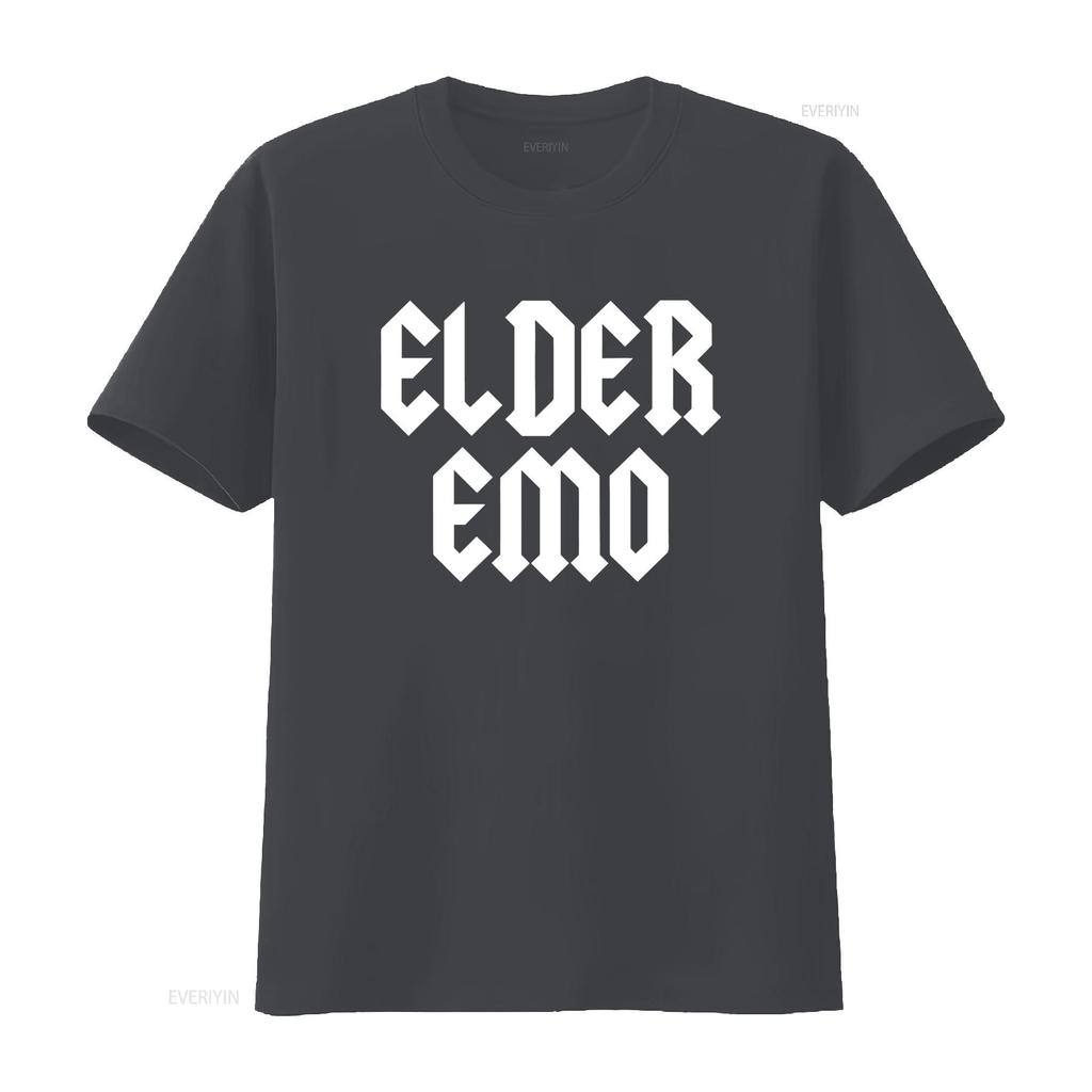 Gothic Elder Emo Letter Print Streetwear Casual T Shirt vintage Washed fashion graphic designer clothes Versatile Stylish homme