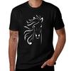 White Design Horse And Heart Tshirt Comfortable Work Wear Tee