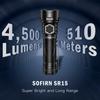 Sofirn SR15 Powerful LED Military 4500 High 8 Magnetic Tail IP68 Ideal for Emergency Power and Camping Flashlight, Flashlight, Grade, Rechargeable,