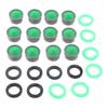 10/12/20pcs 21mm Tap Faucet Aerator for Kitchen Home Cleaning Water Filtering Bathroom Shower Bathtub Filter Mouth Part Green