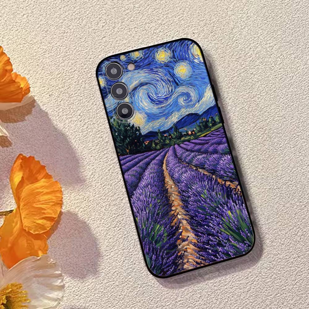 Van Gogh A-Art Aesthetic Phone Case For Samsung Galaxy A73,A72,A71,A70,A53,A52,A51,Soft Silicone Black Cover