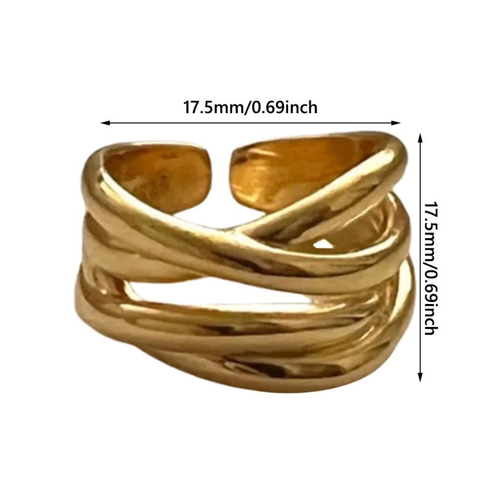 Irregular Irregular Rings Adjustable Beach Jewelry Accessories Trendy Punk Ring for Womem