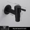 TLXT Quick-Open Black Stainless Steel Water Tap