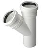 Codo de Alcantarilla Blanco 32/32 Mm, Ángulo de 67 Grados