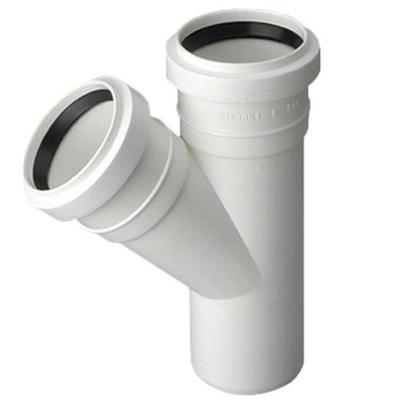 Witte Riool T-stuk 40/40 Mm, 45 Graden Hoek