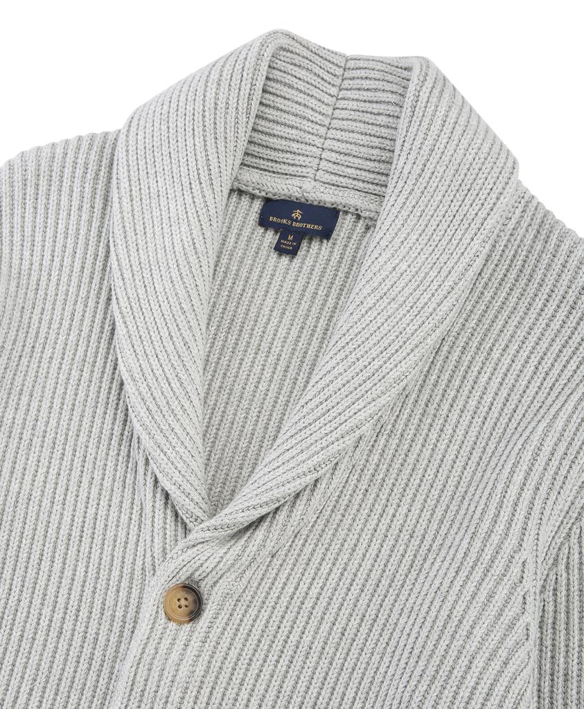 Gray Cotton Knit Cardigan by BB Cream