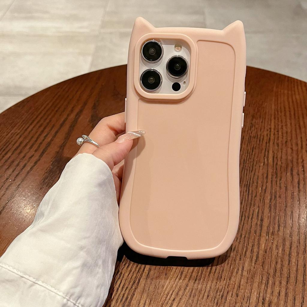 Cat Ears Simple and Advanced Suitable for Apple 11 Mobile Phone Case Iphone15promax Protective Case 14pro13 12