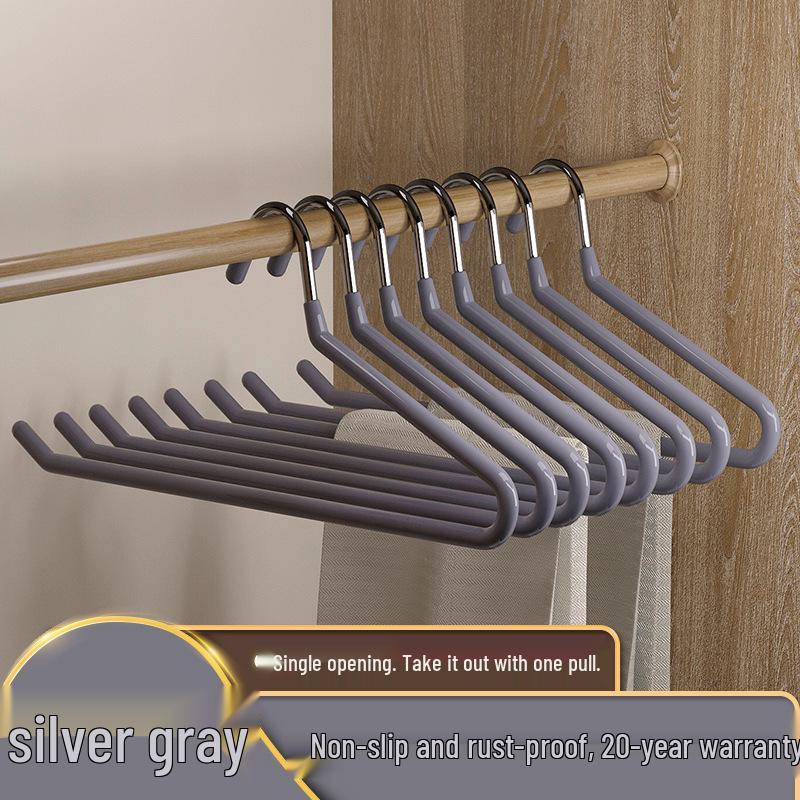 Swan-Shaped Non-Slip Rainbow Pants Hanger - Seamless Wardrobe Storage Clip