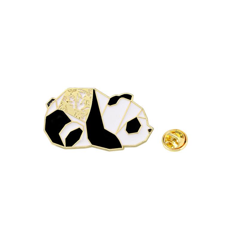 

Оригинальная брошь из мультяшного сплава с геометрическим рисунком в виде животного, милого кролика, панды, украшения для школьного ранца, аксессуары для одежды, значок