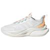Alphabounce+ Lace-Up Non-Slip Low-Top Casual Running Shoes Women Sneakers White Orange IF6033