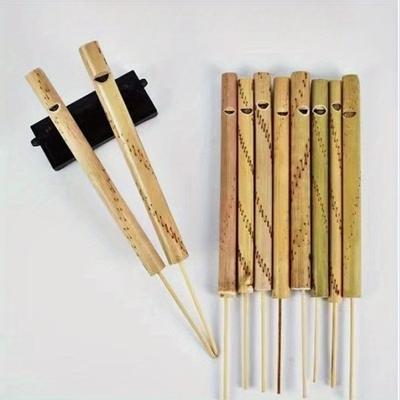 1 Stück Handgefertigtes Musikinstrument Bambus Vogelflöte Bambus Pfeife, Halloween Geschenk Weihnachtsgeschenk