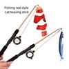 Creative Retractable Cat Teaser Wand Toy Refills Ultra-Long Interactive Cat Toys Catnip Cat Feather Toys for Kitten Cat