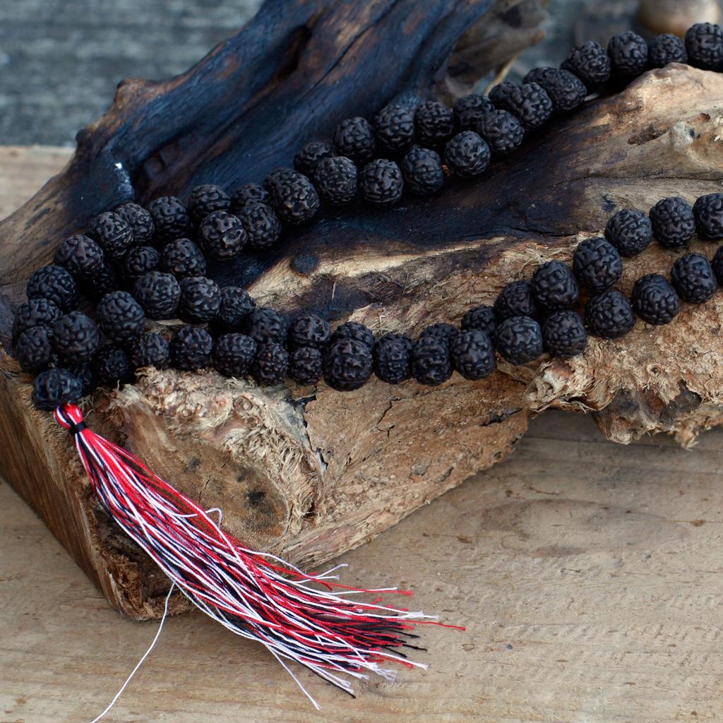 Rudraksha Japa Mala 108 Beads Dark