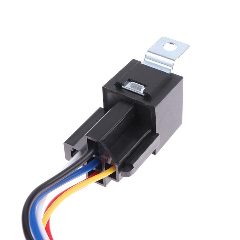 12V 40A Car Truck Auto Automobile Automotive Relay With 5 Pin Socket 5 Wires For Car Gps Lamplight Fan Air Condition