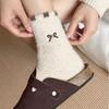 Anti-slip Mink Velvet Socks Cartoon Fluffy Mid Socks Soft Floor Plush Sock