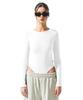 ATTENTIONROW FOR WOMEN Stretch Back Cutout Bodysuit (Ivory)