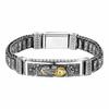 Tibetan Buddhism Six Character Proverb Bracelet Prayer Wheel Silver Woven Bracelet Men Chain Jewelry Lucky Amulet Bracelet Gift