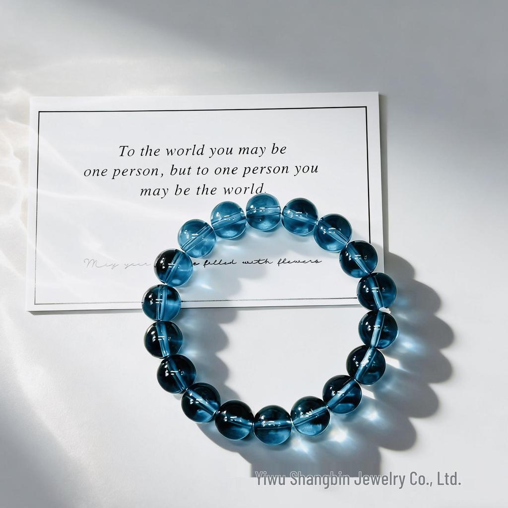 Multicolor Crystal Beaded Bracelet - Women's Korean Style Friendship Jewelry