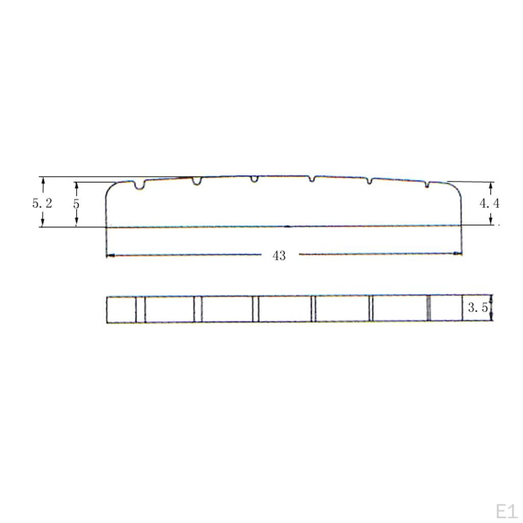 Guitar Nut Slotted for TL ST Style Electric Replacement Gold