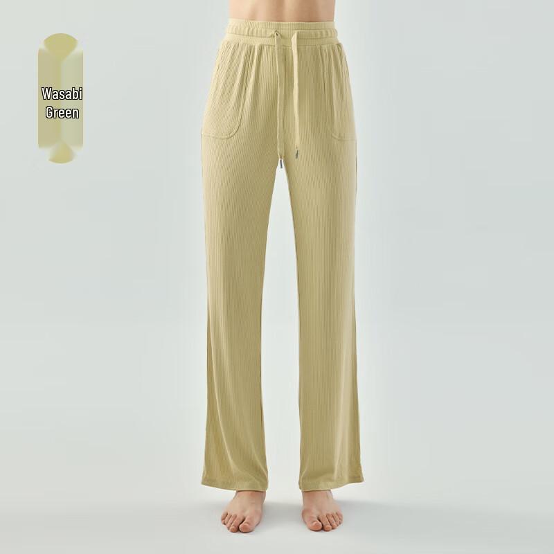 OLOMMJage Ball Ribbed Drawstring Straight-Leg Pants S-XL